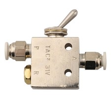 2 Position 3 Way Mechanical Valve TAC231V with Two Six Millimeter Connectors