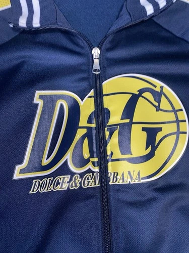 D&G Dolce & Gabbana Vintage Track Jacket Basketball Size L Authentic image 2