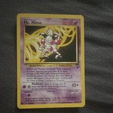 Pokemon TCG Mr. Mime 27/130 Base Set 2 HP Rare Card