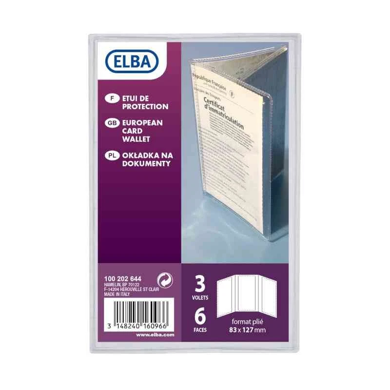 [100202644] ELBA Etui de protection pour carte grise PVC 30/100eme - Photo 1/1