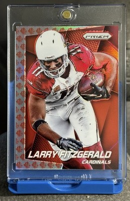 2014 Panini Prizm #13 LARRY FITZGERALD NFL Shield 75/75 RARE! Bookend NFL HOF