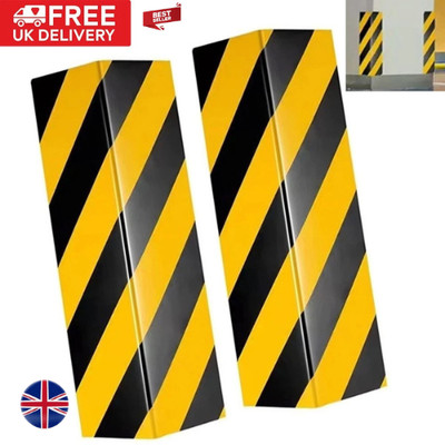 2x Safety Wall Edge Corner Protector reflektierender Autogaragentor-Stoßfänger UK