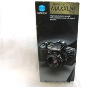 VTG 80s Minolta Maxxum 7000 SLR Camera Brochure Pamphlet Ephemera