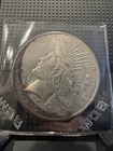 1925 Peace Dollar AU/MS With Toning