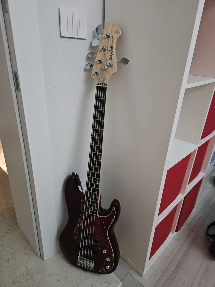 basso elettrico 5 corde Con Custodia  - Immagine 4 di 4