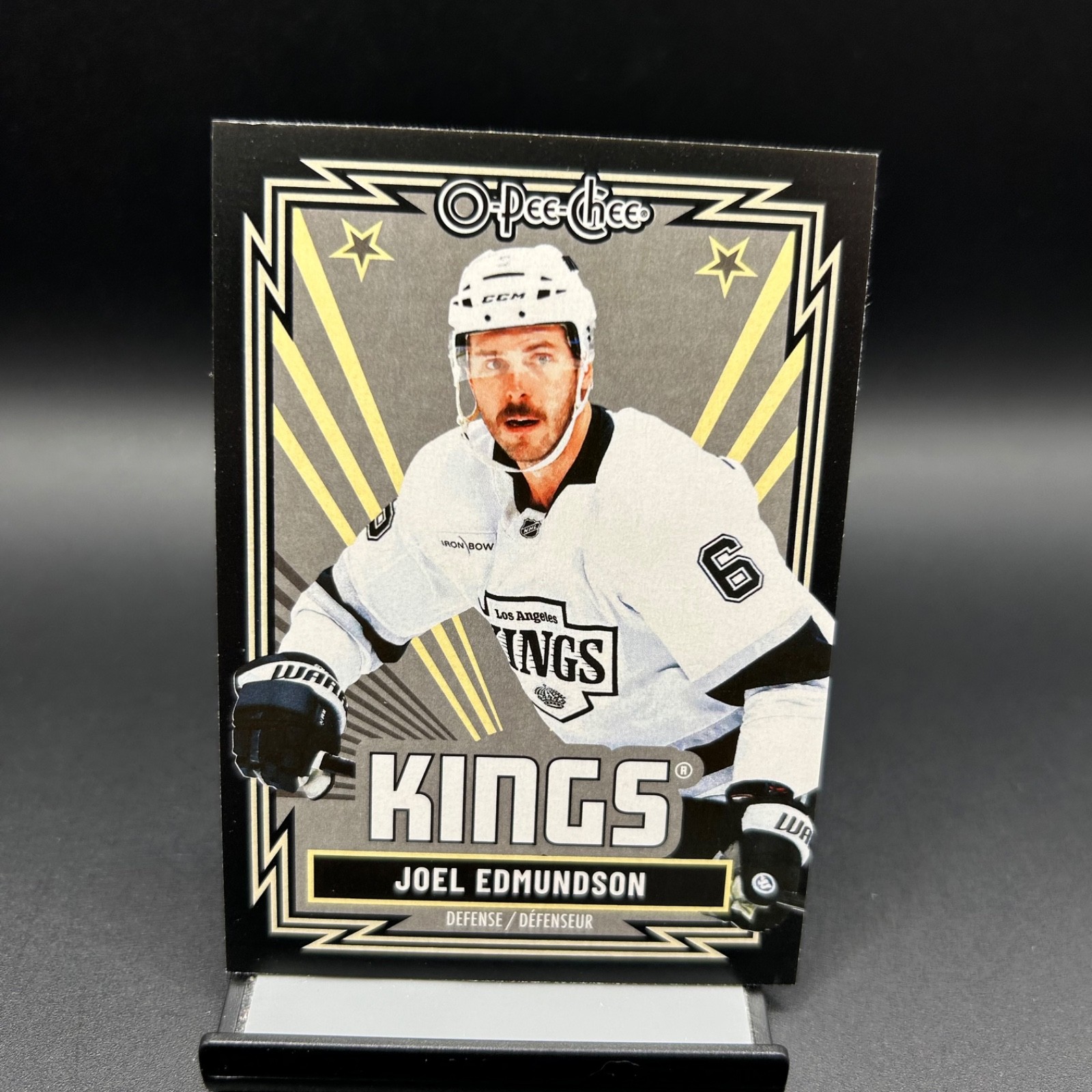 2025-26 O-Pee-Chee #172 Joel Edmundson Black Border /100 Los Angeles Kings