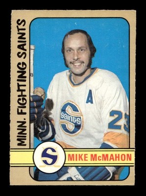 1972 73 O-Pee-Chee #305 Mike McMahon Fighting Saints VG-EX+ *w8