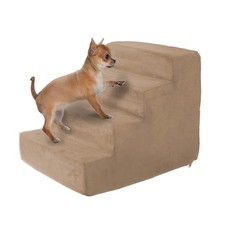 Dog Stairs for Small Dogs - 4-Step Dog Steps for High Bed and Couch - Pet Stairs