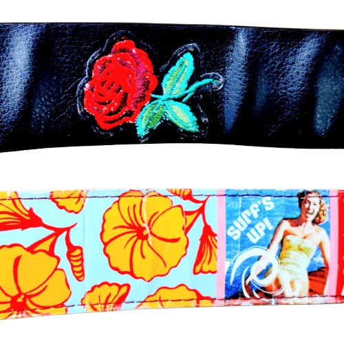 Vintage-Style Patch Belts Bundle – Black Embroide… - image 6