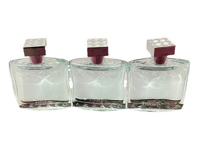 Chrome by Azzaro For Men 0.23 oz Eau de Toilette Splash Mini New No Box (3 Pack)