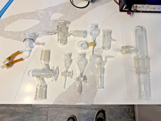 Glass Labware Lot some large pieces GUC