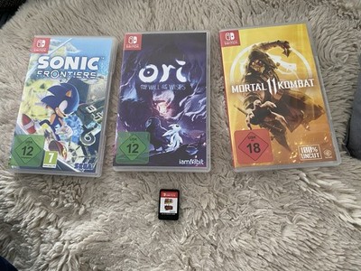 Switch Spiele Konvolut Sonic Frontiers Mario Ori Mortal Kombat 2