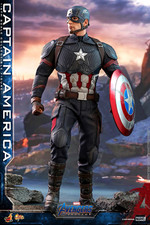 Hot Toys Captain America 1/6 MMS 536 Avengers: Endgame Figure w/ Shield Hammer