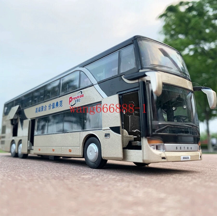 Nuevo modelo de autobús de aleación a escala 1:32 con luz de música diecast vehículo de juguete Foto 3 de 4