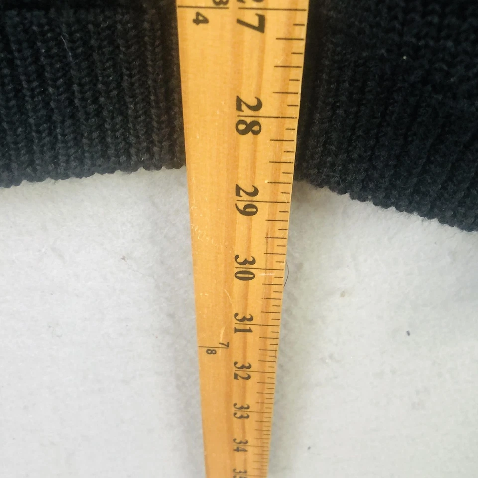 Zara Man Sweater Mens Large Black Shawl Collar Button Front Cardigan Wool Blend - Image 4 of 4