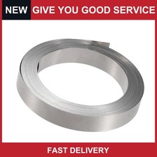 Universal Car Nickel Plated Strip Tape Plate 32.8ft 0.2x10mm Silver Tone Pack 1