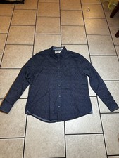 Original Penguin Heritage Slim Fit Long Sleeve Button Down Shirt Large Blue