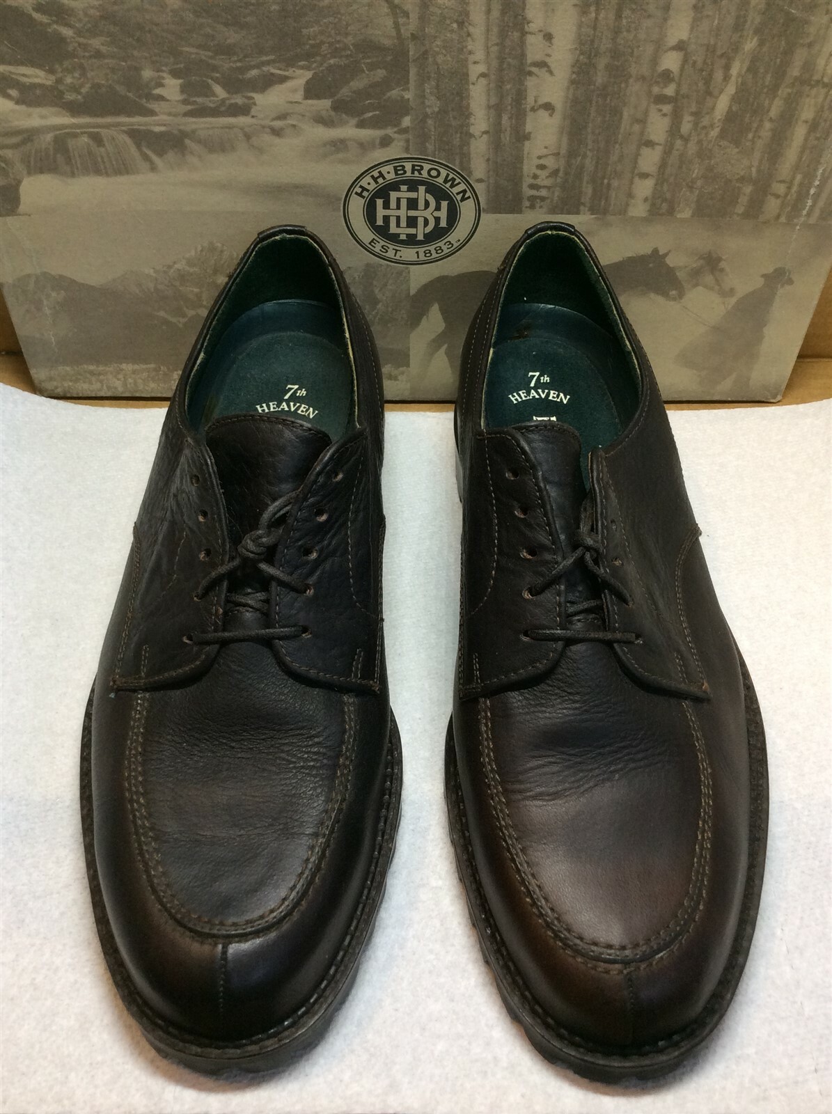 SAOLA Nuovo H.H. Algonchino marrone 7 M dr. pelle marrone conciata ad olio {262R}