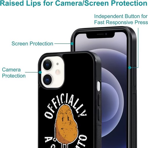 Sad Potato Cartoon For iPhone SE XS XR Max 5 6 7 8 Plus Anti scratch Cover - Picture 23 of 25