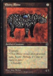 Ebony Rhino - Homelands #106 Magic: The Gathering