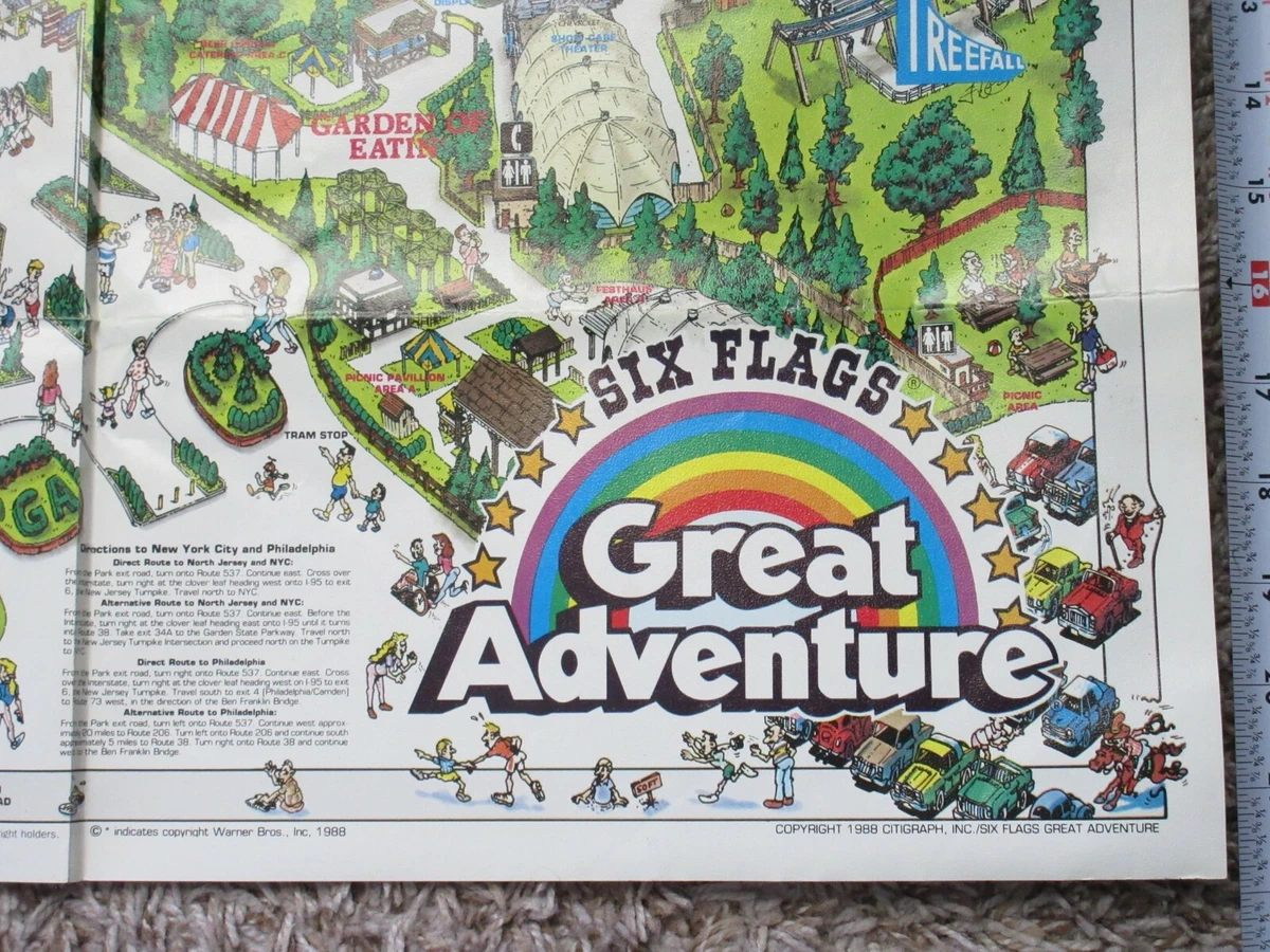 Six Flags Great Adventure Map