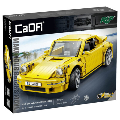 CaDa RUF CTR 2017 Yellowbird 1:12 Building Block Set 1515pcs Car Toy Ages 8+ New
