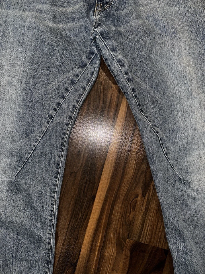 Rick Owens DRKSHDW 修身直筒中号水洗牛仔裤 36 X 29 阅读 — 第 3/4 张图片