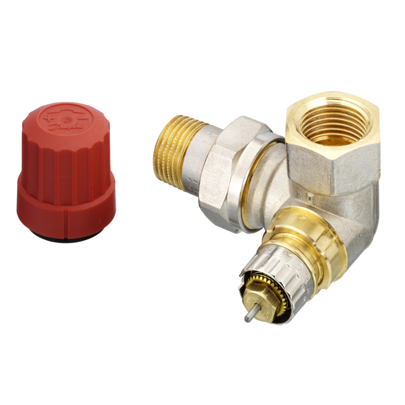 DANFOSS VALVOLA RADIATORE DOPPIO SQUADRO SX RA-N 15 Ø 1/2 013G0234 SINISTRA