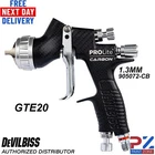 DeVilbiss Carbon Edition PROLite 1.3mm General Setup Spray Gun GTE20 905072-CB