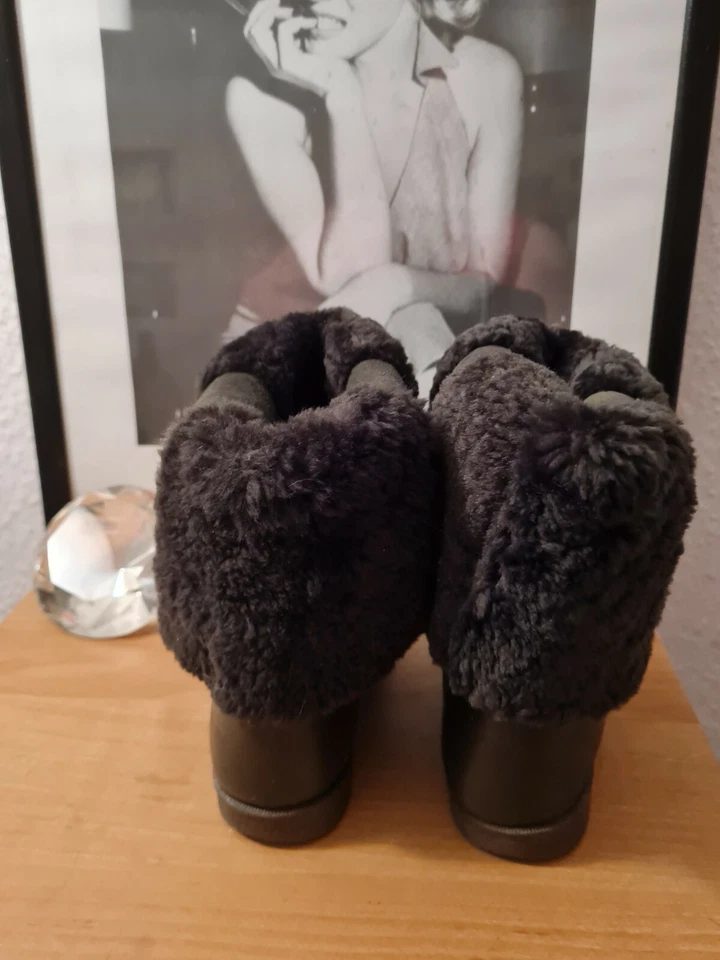 DAMEN STIEFEL 3 in 1 ECHTES LAMMFELL ECHTES LEDER 38  PELZ ELEGANCE WARM BEQUEM9 - Bild 3 von 4