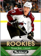 2017-18 Parkhurst Tyson Jost RC Colorado Avalanche #258