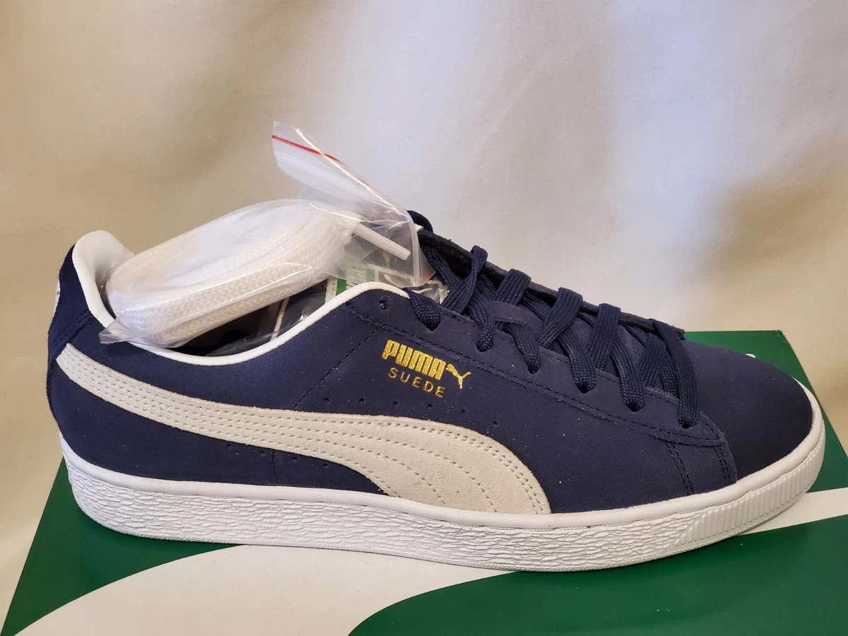 Puma Suede Vintage in Navy Peacoat / Puma Blue Suede with White 374915-04 Size 8