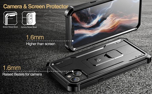 Dexnor Full Body Shockproof Case for iPhone 14 Plus Built-in Kickstand - 第 3/60 張圖片