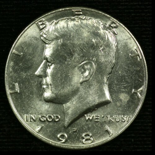 1981-D 50C Kennedy Half Dollar BU Clad 20los0131 - Photo 1/2