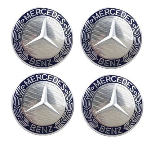 4pcs Fit For Mercedes-Benz C E S Wheel Center Hub Caps Cover Badge 75MM Emblem - Picture 1 of 3