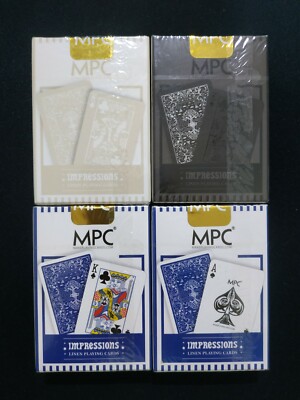 4 decks MPC Impressions Playing Cards