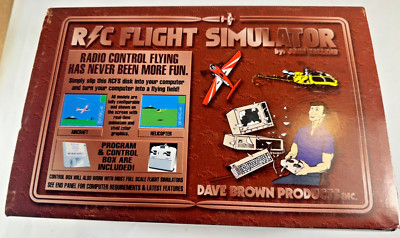 DAVE BROWN R/C FLIGHT SIMULATOR VINTAGE PROGRAM AND CONTROL IN BOX