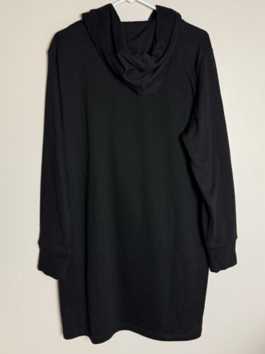 Felpa donna con cappuccio Calvin Klein nuova con etichetta abito argento scritto lunghezza ginocchio XL - Foto 2 di 12