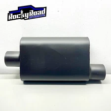 SpeedFX 3” Single Offset Inlet Performance Exhaust Muffler Aluminized Steel