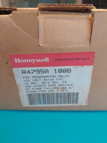 Relais De Programmation Honeywell Tradeline R4795A1016 FSG - Neuf Sous Emballage D'origine (NOS)