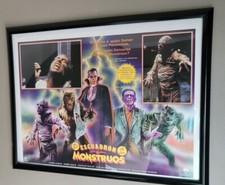 The MONSTER SQUAD 1980s Mexican Lobby Card Poster Dracula Frankenstein Wolfman