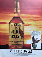 Vintage 1983 Wild Turkey Bourbon original color ad