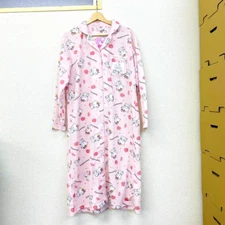 Sanrio Charmmy Charmy Kitty Pajamas Dress L Long Sleeve Pink Cat Rose Kawaii JP