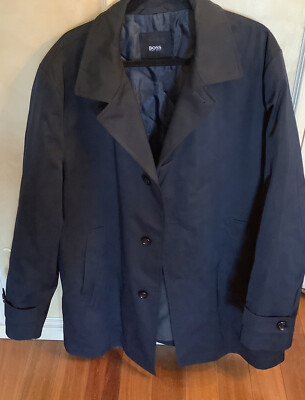 Hugo Boss ''C-Dais8'' Men's Black Pea Coat US XL IT 56