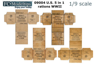 FC Model Trend 1/9 US 5 In 1 Rations