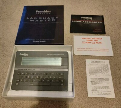 Franklin Electronic Dictionary Thesaurus Computer Language Master LM-2000 Boxed