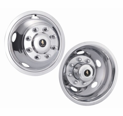 17'' Chevy Gmc 3500 Dually Wheel Simulators Hubcaps 2008-2026 snap on steel new