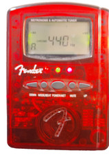 Fender MT1000 Red Translucent Digital Metronome Automatic Chromatic Music Tuner