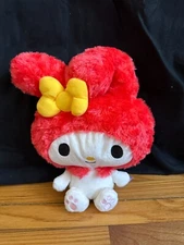*NEW* with tags Sanrio My Melody Red Fuzzy Soft Large 13” Plush Round 1