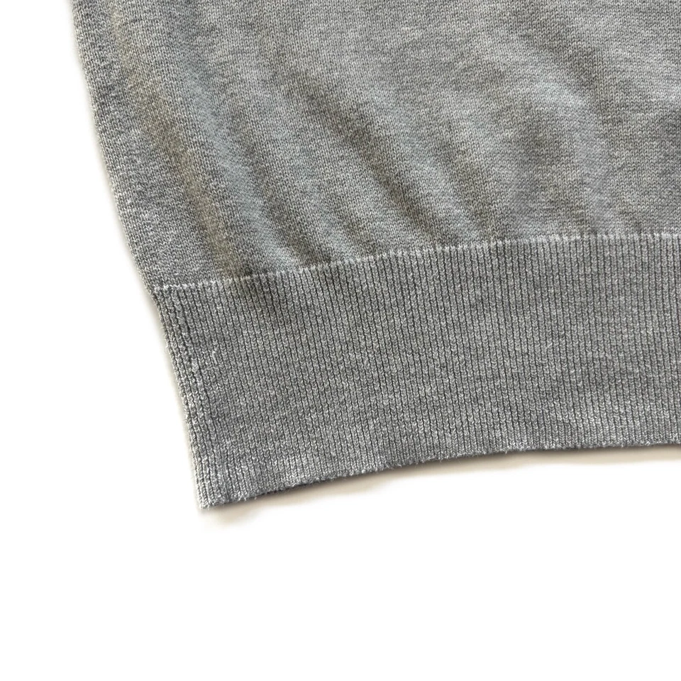 Suéter 100 % algodón gris corte redondo L 10-12 para niños Foto 2 de 4